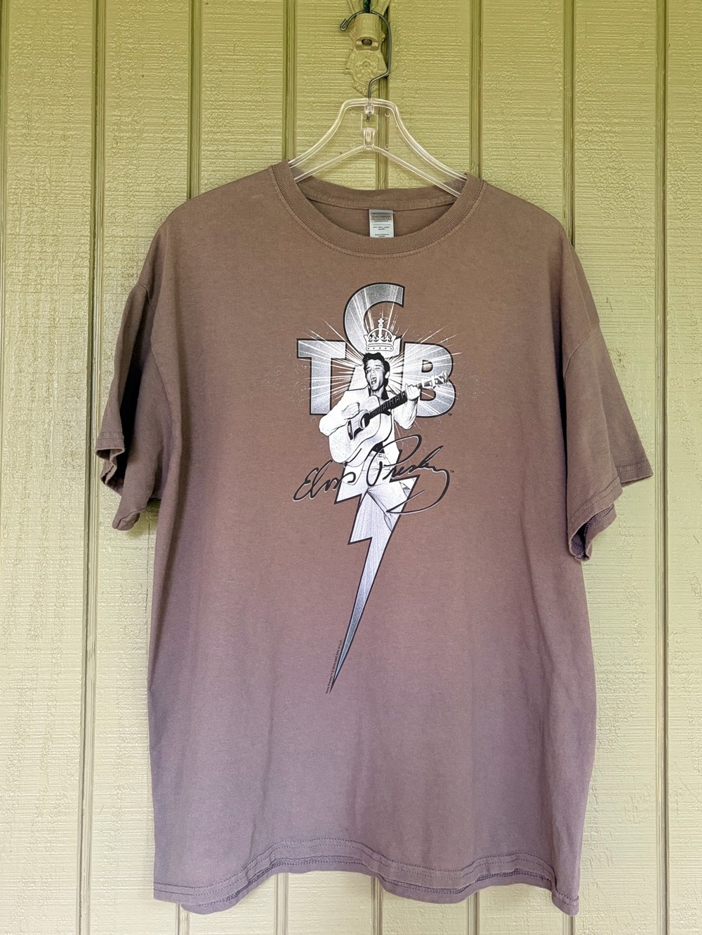Elvis Presley TCB Ornate Graphic T-Shirt - Size XL - Gildan Heavy Cotton